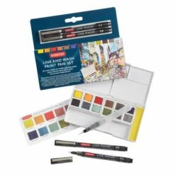 Derwent Line And Wash Paint Pan Set