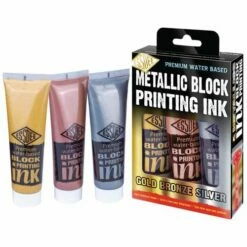 Essdee Premium Lino Printing Inks Metallic Set