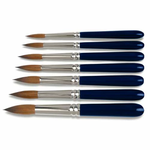 Gerstaecker Short-Handled Kolinsky Watercolour Brushes 3 Gerstaecker Short-Handled Kolinsky Watercolour Brushes