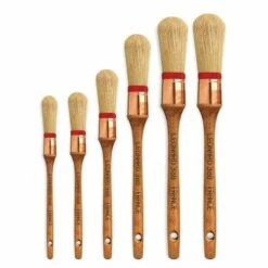 Léonard Slanted Round Glazing Brushes
