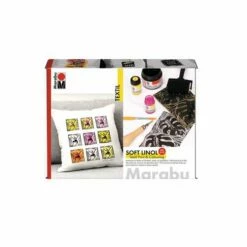 Marabu Soft Linol Textile Printing And Colouring Set