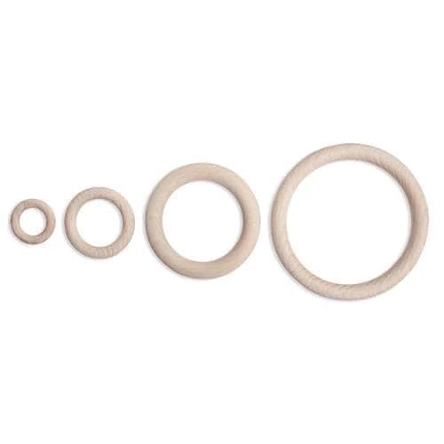 Natural Wooden Rings 3 Natural Wooden Rings