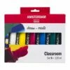 Royal Talens | AMSTERDAM Classroom Set — 6 X 120 Ml Tubes -GREATART Sales RoyalTalens7CAMSTERDAMClassroomSetE280946x120mltubes