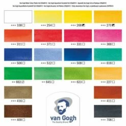 Royal Talens Van Gogh Watercolour Set - 18 Half Pans -GREATART Sales RoyalTalensVanGoghWatercolourSet 18halfpans 2