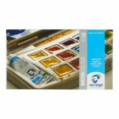 Royal Talens Van Gogh Watercolour Set - 18 Half Pans -GREATART Sales RoyalTalensVanGoghWatercolourSet 18halfpans 3