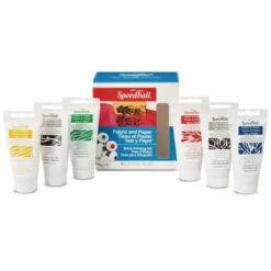 Speedball® | Fabric & Paper Block Printing Ink — 6 X 37 Ml Tubes