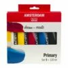 TALENS | AMSTERDAM ALL ACRYLICS Primary Set — 5 X 120 Ml Tubes