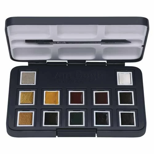 TALENS | Van Gogh Watercolour "Weihnachten" (Christmas) Pocket Box — 12 Half Pans 4 TALENS | Van Gogh Watercolour "Weihnachten" (Christmas) Pocket Box — 12 Half Pans - Image 2