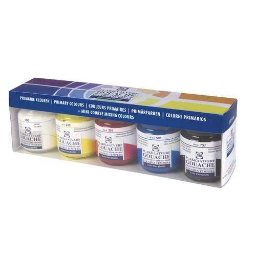 Talens Extra Fine Gouache Primary Colours Set 3 Talens Extra Fine Gouache Primary Colours Set