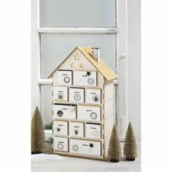 Wooden Advent Calendar House -GREATART Sales WoodenAdventCalendarHouse 4
