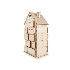 Wooden Advent Calendar House -GREATART Sales WoodenAdventCalendarHouse 5