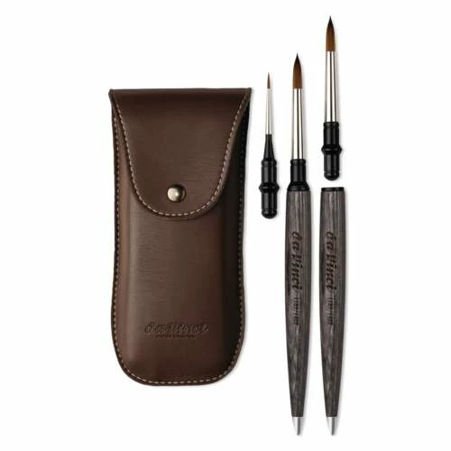 Da Vinci | COLINEO Travel Brush Set Series 5522-2022 — 2 Brushes+ Handle & Case 6 Da Vinci | COLINEO Travel Brush Set Series 5522-2022 — 2 Brushes+ Handle & Case - Image 4