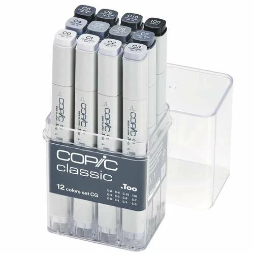 COPIC® | Classic Marker Set — 12 X Cool Grey 3 COPIC® | Classic Marker Set — 12 X Cool Grey