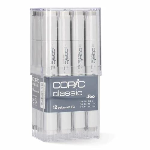 COPIC® | Classic Marker Set — 12 X Toner Grey 4 COPIC® | Classic Marker Set — 12 X Toner Grey - Image 2