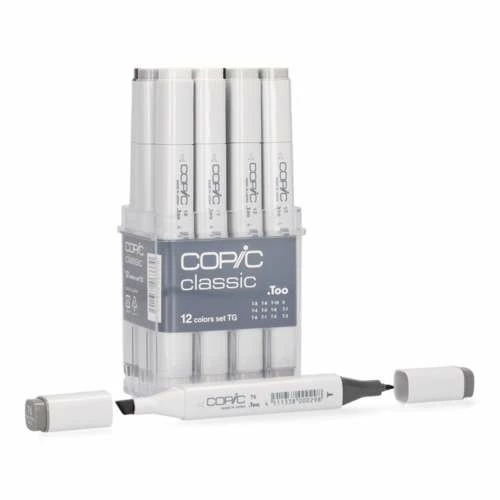 COPIC® | Classic Marker Set — 12 X Toner Grey 6 COPIC® | Classic Marker Set — 12 X Toner Grey - Image 4