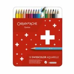 Caran D'Ache Swisscolor Water-Soluble Pencil Sets -GREATART Sales CaranD26230393BAcheSwisscolorWater SolublePencilSets 3