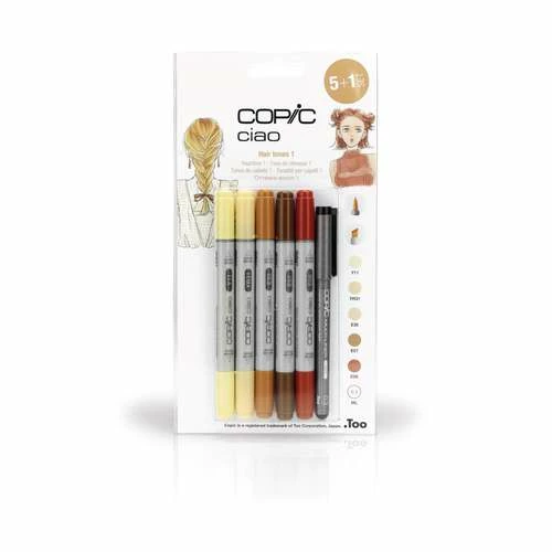 Copic Ciao Hair Tones 5 In1 Sets 3 Copic Ciao Hair Tones 5 In1 Sets