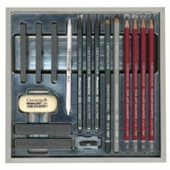 Cretacolor Silver Wooden Box Set -GREATART Sales CretacolorSilverWoodenBoxSet 2