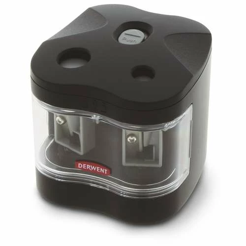 Derwent Battery Operated Twin Hole Pencil Sharpener 3 Derwent Battery Operated Twin Hole Pencil Sharpener