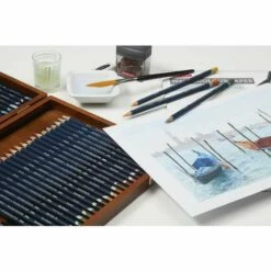 Derwent Watercolour 72 Pencil Wooden Box Set -GREATART Sales DerwentWatercolour72PencilWoodenBoxSet 2