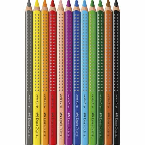 Faber-Castell | Jumbo Grip — 12 Coloured Pencils 4 Faber-Castell | Jumbo Grip — 12 Coloured Pencils - Image 2