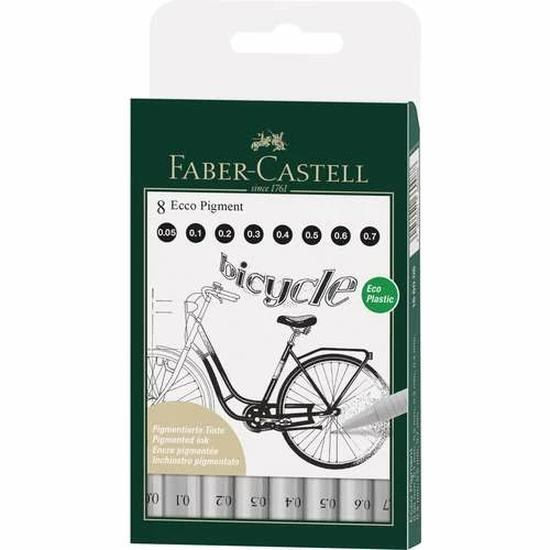 Faber-Castell Ecco-Pigment Pen Set Bicycle 3 Faber-Castell Ecco-Pigment Pen Set Bicycle