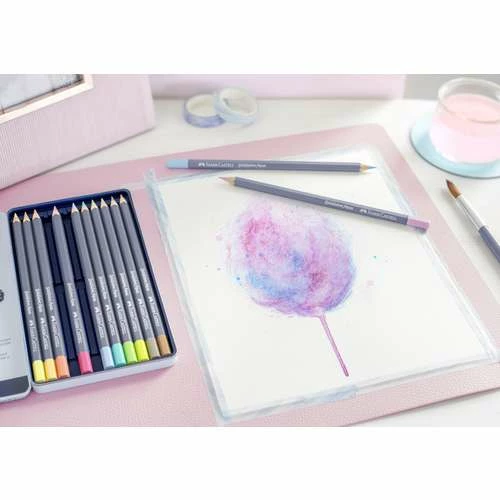 Faber-Castell Goldfaber Aqua Pastel Watercolour Pencil Set 8 Faber-Castell Goldfaber Aqua Pastel Watercolour Pencil Set - Image 6