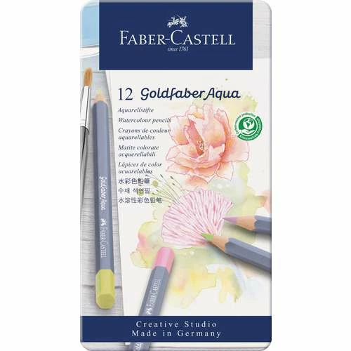Faber-Castell Goldfaber Aqua Pastel Watercolour Pencil Set 3 Faber-Castell Goldfaber Aqua Pastel Watercolour Pencil Set