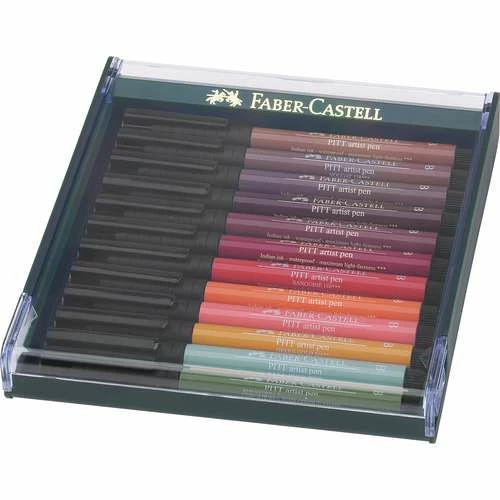 Faber-Castell Pitt Artist 12 Coloured Brush Pen Sets 5 Faber-Castell Pitt Artist 12 Coloured Brush Pen Sets - Image 3