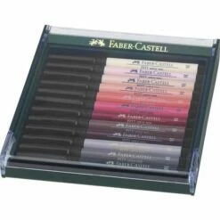 Faber-Castell Pitt Artist 12 Coloured Brush Pen Sets 12 Faber-Castell Pitt Artist 12 Coloured Brush Pen Sets -GREATART Sales Faber CastellPittArtist12ColouredBrushPenSets 4