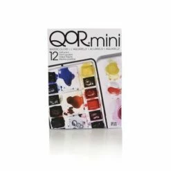 GOLDEN® | QoR® Mini Watercolour Box — 12 Half Pans -GREATART Sales GOLDENC2AE7CQoRC2AEMiniWatercolourBoxE2809412halfpans 1