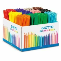 Giotto Turbo Maxi Fibre Pen School Set, 144 Pens -GREATART Sales GiottoTurboMaxiFibrePenSchoolSet2C144Pens 1