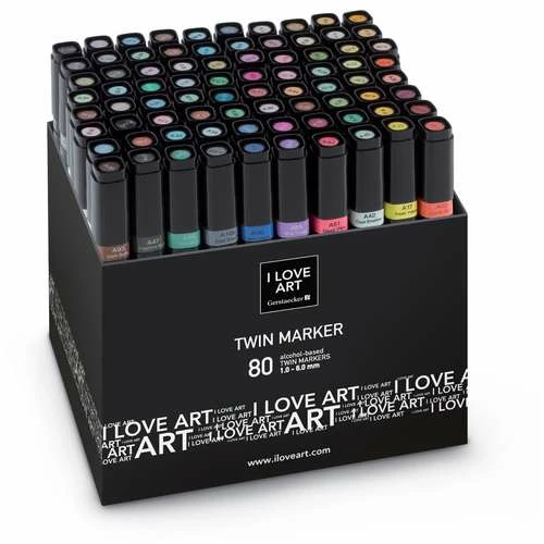 I LOVE ART | Twin Marker Set — 80 Pens 3 I LOVE ART | Twin Marker Set — 80 Pens