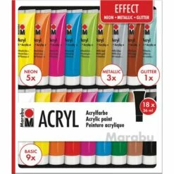 Marabu Acrylic Colours Effect Set