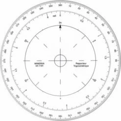 Minerva Trigonometric Protractor
