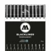 Molotow Basic Blackliner Complete Pen Set -GREATART Sales MolotowBasicBlacklinerCompletePenSet