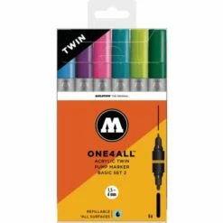 Molotow ONE4ALL Acrylic Twin Basic Sets -GREATART Sales MolotowONE4ALLAcrylicTwinBasicSets 1