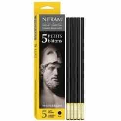 Nitram Charcoal Batons - Extra Soft -GREATART Sales NitramCharcoalBatons ExtraSoft 4