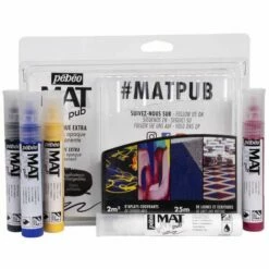 Pebeo Pébéo Mat Pub Acrylic Liner Set -GREATART Sales PC3A9bC3A9oMatPubAcrylicLinerSet 1