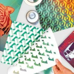 Qbix 3D Pattern Stencils 5 Qbix 3D Pattern Stencils -GREATART Sales Qbix3DPatternStencils 1