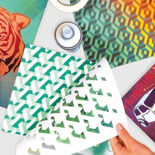 Qbix 3D Pattern Stencils 4 Qbix 3D Pattern Stencils - Image 2