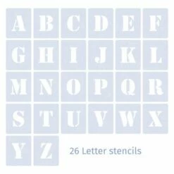 Qbix Alphabet Uppercase Stencils -GREATART Sales QbixAlphabetUppercaseStencils 2