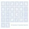 Qbix Number And Symbol Stencils -GREATART Sales QbixNumberandSymbolStencils