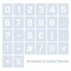 Qbix Number And Symbol Stencils