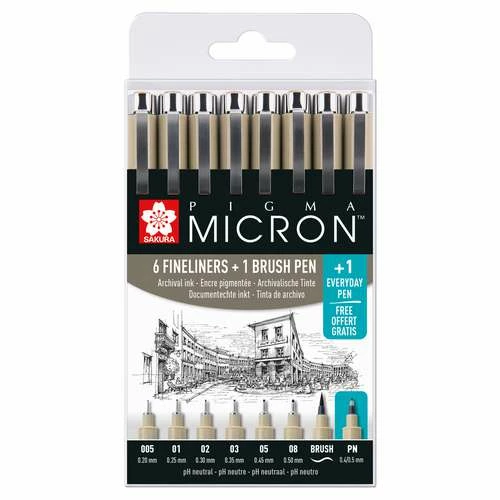 SAKURA PIGMA MICRON™ Fineliner Set — 8 Piece 3 SAKURA PIGMA MICRON™ Fineliner Set — 8 Piece