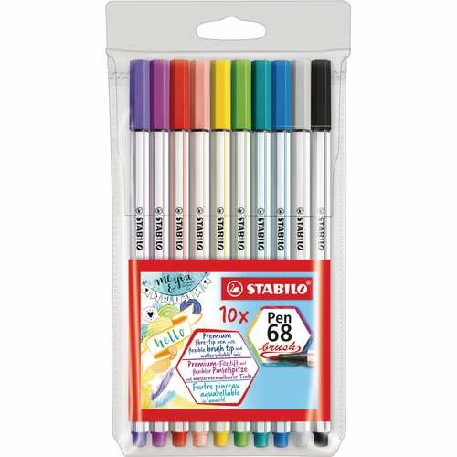 STABILO® | Pen 68 Brush Pens — Plastic Box Sets 3 STABILO® | Pen 68 Brush Pens — Plastic Box Sets