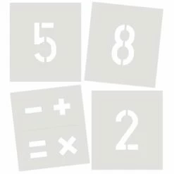 STANDARDGRAPH |Letter And Number Stencils — Packs -GREATART Sales STANDARDGRAPH7CLetterandNumberStencilsE28094packs 1