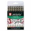 Sakura Pigma Brush Pen Set 2 Sakura Pigma Brush Pen Set -GREATART Sales SakuraPigmaBrushPenSet