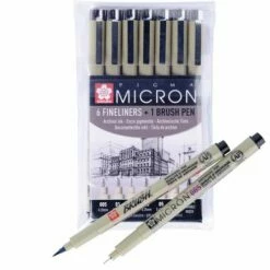Sakura Pigma Micron 7 Piece Set 9 Sakura Pigma Micron 7 Piece Set -GREATART Sales SakuraPigmaMicron7PieceSet 1