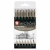 Sakura Pigma Micron 7 Piece Set -GREATART Sales SakuraPigmaMicron7PieceSet